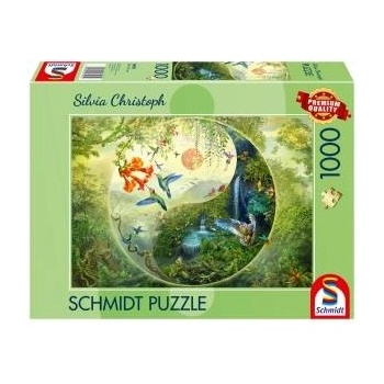 Schmidt Spiele Silvia Christoph: Yin & Yang In the Forest of Hummingbirds (1000 Pieces)