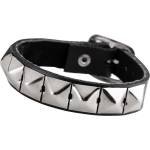 Black & metal кожа на гривната пирамиди 1 - bwz-220