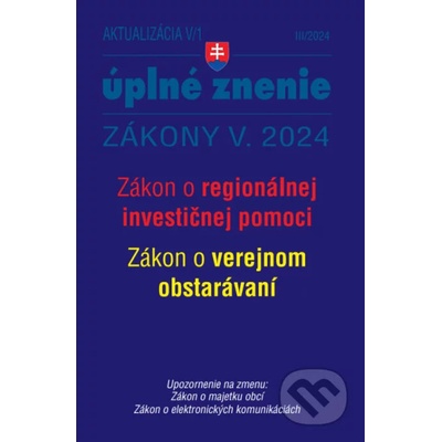 Aktualizácia V/1 / 2024 - štátna služba, informačné technológie - Poradca s.r.o.