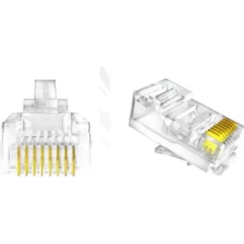 Image 1 of Hikvision Конектор Hikvision DS-1M5EUA-30U, Cat 5e, UTP, 30U позлатени контакти, 100 бр (DS-1M5EUA-30U)