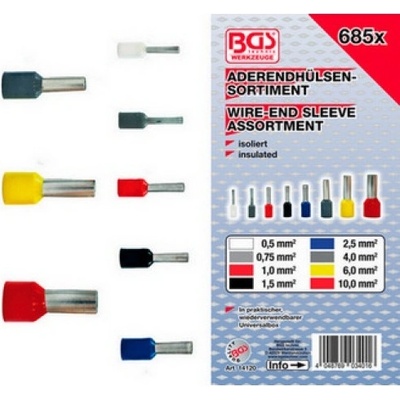 Dutinky kabelové 0,5-10,0mm2 BGS BS14120 – Zboží Dáma