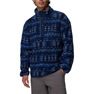 Columbia Мъжки поларен пуловер Columbia Helvetia II Printed Half Snap Fleece Fleece jumper - Mountain Blue / Retrotree - размер XL (005-6144-1215)