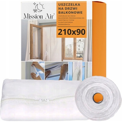 Těsnění do balkonových dveří pro klimatizaci Mission Air 90x210 cm bílé – Sleviste.cz