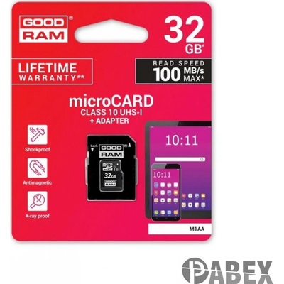 GOODRAM microSDHC 32GB UHS-I U1 + adapter M1AA-0320R12