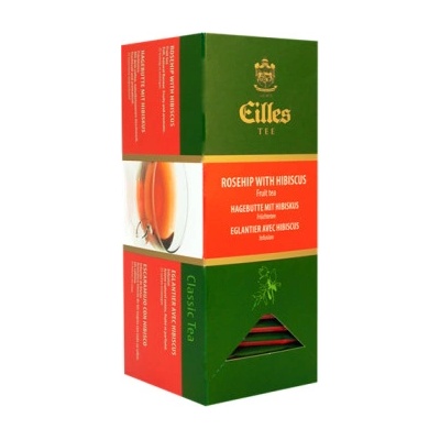 Eilles čaj šípkový s ibiškem 8 x 25 ks x 2,5 g