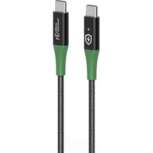 MicroConnect USB-C-C-01 Smart Charge USB-C to USB-C 1m černý/zelený