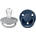 BIBS Силиконови залъгалки Bibs - De Lux, Cloud/Steel Blue, универсален размер, 2 броя (150225)