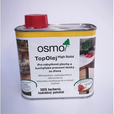 Osmo 3028 Top Olej 0,5 l Bezfarebný hodvábny lesk