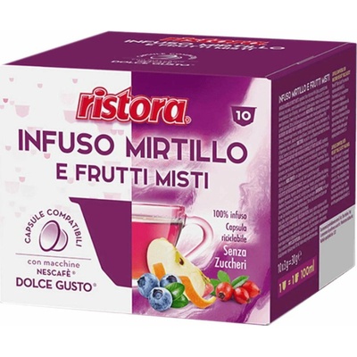 Ristora čučoriedkovo ovocný čaj kapsule dolce gusto 10 ks