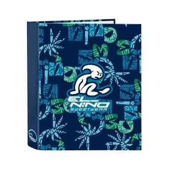 El Niño Папка с пръстени El Niño Glassy Морско син A4 27 x 33 x 6 cm