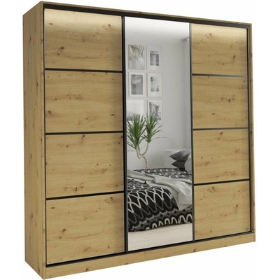Nejlevnější nábytek Harazia 200 so zrkadlom dub artisan