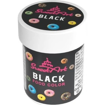 SweetArt gelová barva Black 30 g