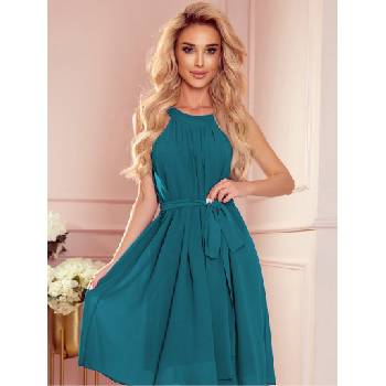 Numoco Шифонена рокля с връзки - морски цвят Numoco ALIZEE numoco | Zelen | ЖЕНИ | XL