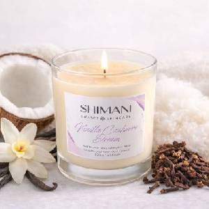 SHIMANI Луксозна ароматна свещ Ванилия SHIMANI Vanilla Cashmere Dream (7628)