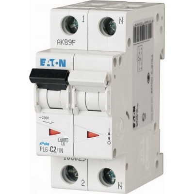 Eaton Jistič 1P+NB 2A 6kA AC PL6-B2/1N 164907