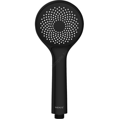 WENKO 24922100 - Душова глава WATERSAVING SYSTEM 9, 5 x 9, 5 см, черна (WE0342)