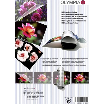 Olympia laminovacia fólia A4, A5, DIN A6, 95 x 60 mm 80 micron 1 sada; 9165
