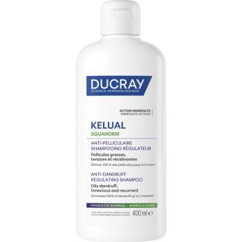 Ducray Kelual Squanorm Регулиращ третиращ шампоан против мазен пърхот, 400 ml