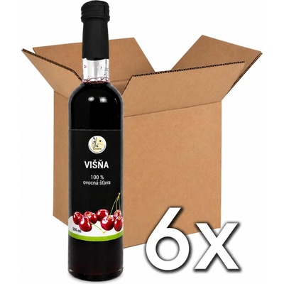 Valach Višňová ovocná šťava 100% 6 x 500 ml