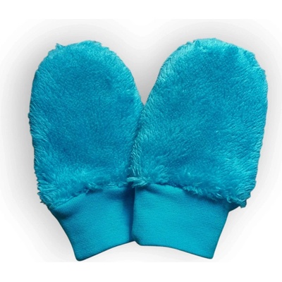 Esito Kojenecké zimní rukavice Minky Turquoise tyrkysová