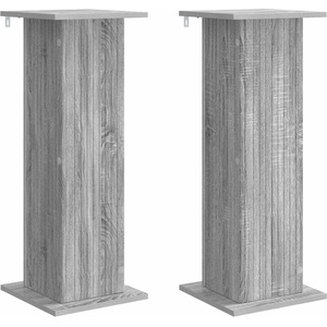vidaXL Стойка за растения 2 бр. Сива сонома 30, 5 x 30 x 80, 5 см (899775)