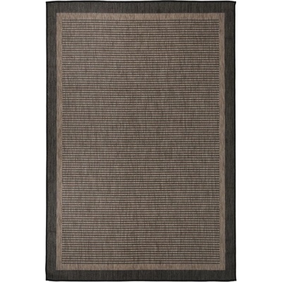 vidaXL Градински плоскотъкан килим, 160x230 см, тъмнокафяв (340846)