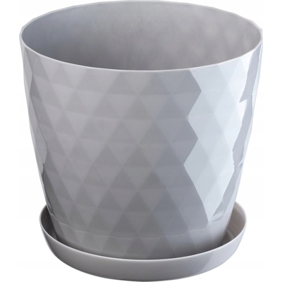 Kadax Květináč plast šedý 20 x 20 x 19 cm