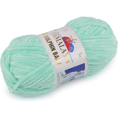 Pletací žinylková příze Dolphin Baby 100 g Varianta: 22 (80345) mint tmavá, Balení: 1 ks 49488/120346/239970
