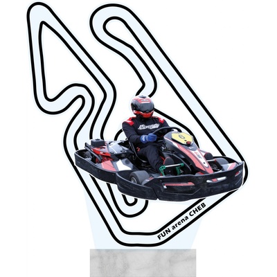 Akrylátová plaketa na mramorovém podstavci Vlastní design Výška: 17 cm Tisk: Jednostranný