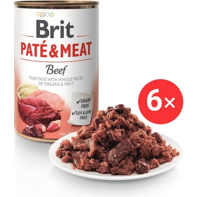Brit Paté & Meat Beef 6 x 400 g