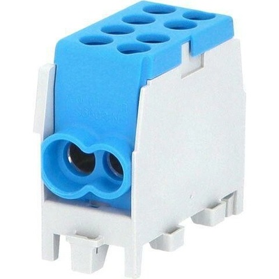 Eleman Svorkovnice rozbočovací HLAK 25 1/2 M2, 100A, 1pól., AL/CU, IP20, modrá