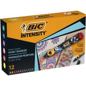 BIC Декоративен маркер, 1, 5 - 2, 3 мм, BIC "Paint marker", 12 различни ярки цвята 527426 (527426)