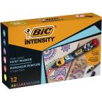 BIC Декоративен маркер, 1, 5 - 2, 3 мм, BIC "Paint marker", 12 различни ярки цвята 527426 (527426)