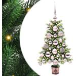 vidaXL Коледно дърво с 150 LED светодиода с поставка Зелен 65 cm ПЕ (3396293)