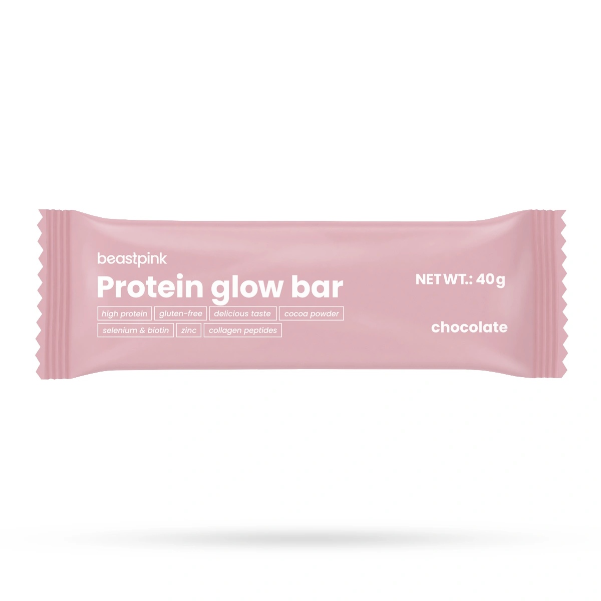GymBeam BeastPink Протеинов бар GlowBar 40 g шоколад