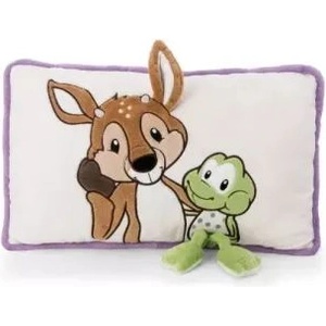 NICI Green: Възглавница за елен René и жаба Fridolin - 43 x 25 cm