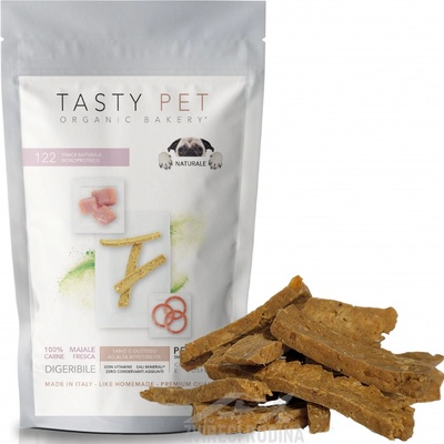 TASTY PET adult puppy Monoprotein TYČKY 100% maso vepř SRDCE PROTIZÁNĚTLIVÝ 80 g