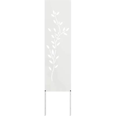 Dekorativní zahradní panel Inny Bílý 32 x 140 cm