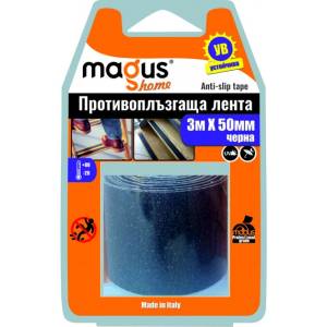 Magus Противоплъзгаща лента magus, 3м/50мм, Черна (820001)