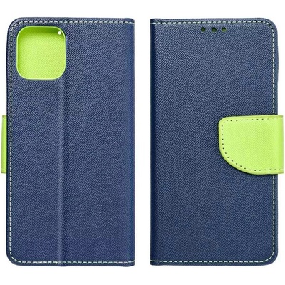 Pouzdro FANCY Diary Huawei P SMART 2021 modré/limetka – Zboží Živě