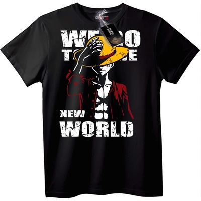 NOONEBRAND Тениска One Piece Нов Свят - L, White