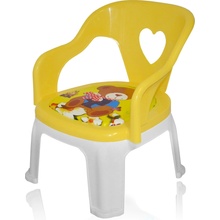 Jenifer Child-Yel3 Detská stolička s pískajúcim podsedákom plastová žltá