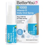 BetterYou D1000 Орален спрей, 15 ml, 100 дневни дози, Better You