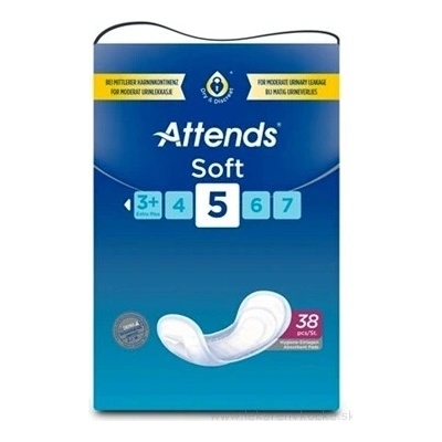 Attends Healthcare Group ATTENDS Soft 5 vkladacie plienky savosť 1100 ml 38 ks