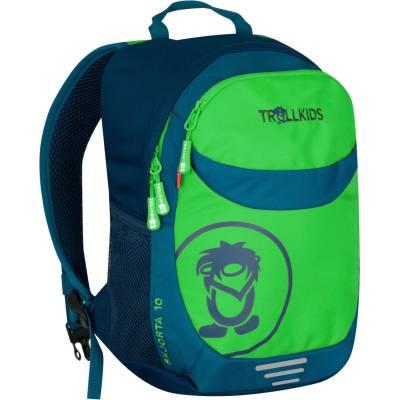 Trollkids Детска дневна раница Trollkids Kid's Skjorta Pack 10 Daypack - Fresh Green / Dark Marine / Mystic Blue - размер One Size (504-0540-0211)