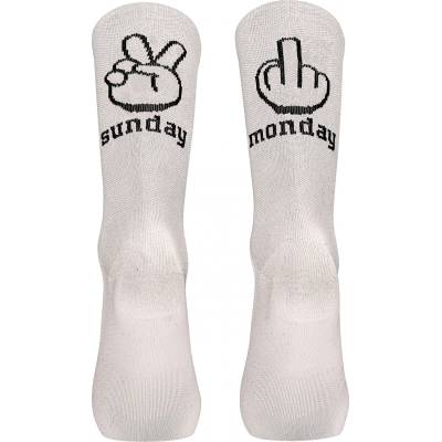 Northwave Мъжки чорапи за колоездене Northwave Sunday Monday Sock Cycling socks - White - размер 44-47 (EU) (201-4593-0214)