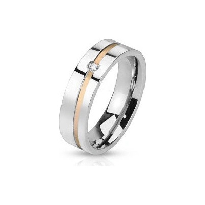 Šperky4U Snubní prsten se zirkonem OPR1