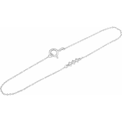 Eppi Minimalistický náramok s tromi diamantmi Deepa BR41988