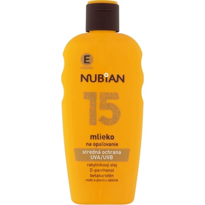 Nubian mlieko na opaľovanie SPF15 200 ml