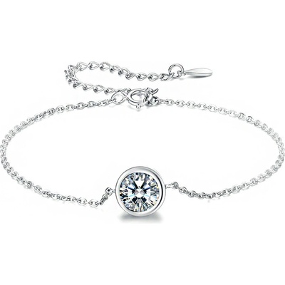 P&J Jewellery stříbrný náramek třpytivý křišťál UNISBR22